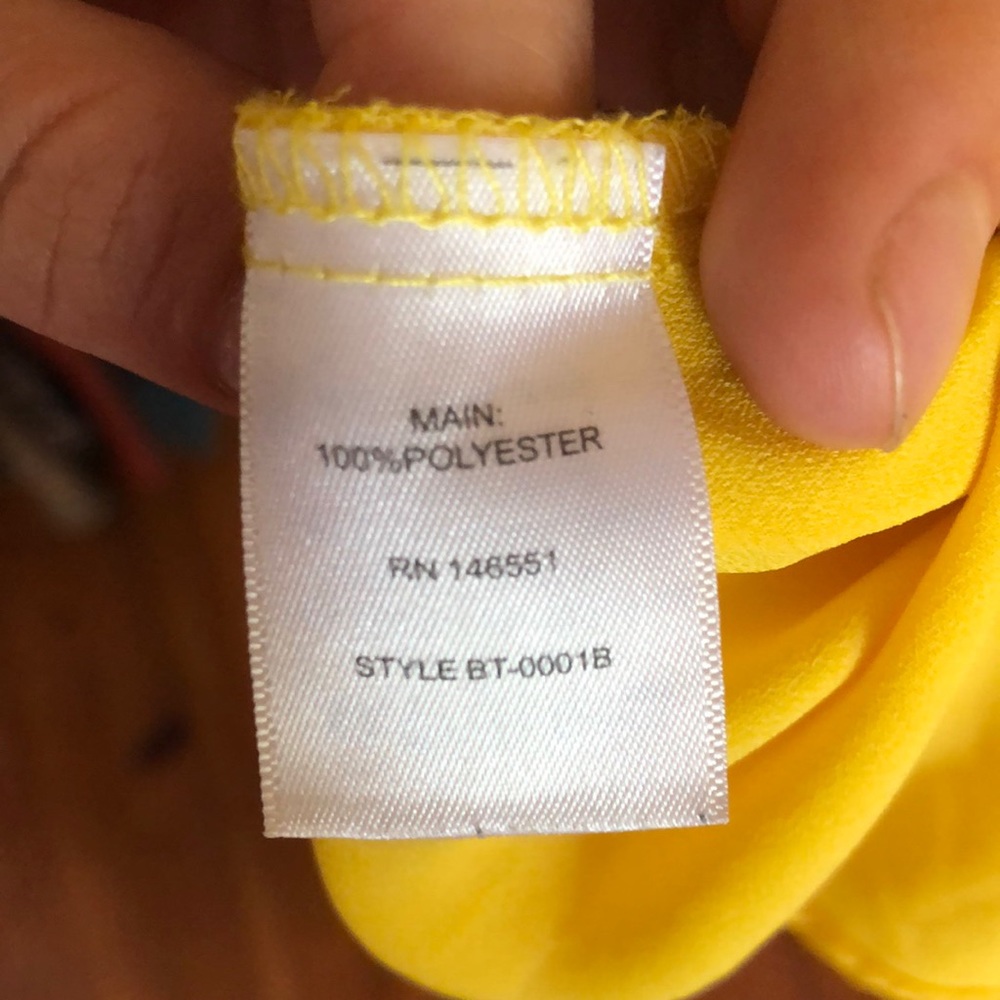 Yellow Flowy Yellow Tank - Picture 9 of 10